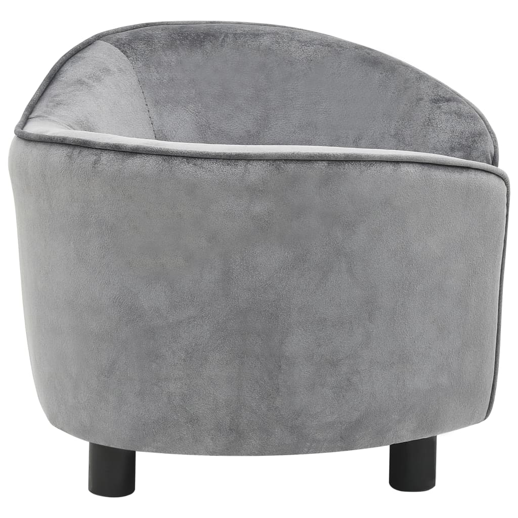 NNEVL Dog Sofa Grey 69x49x40 cm Plush-3