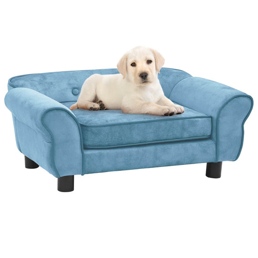 NNEVL Dog Sofa Turquoise 72x45x30 cm Plush-0